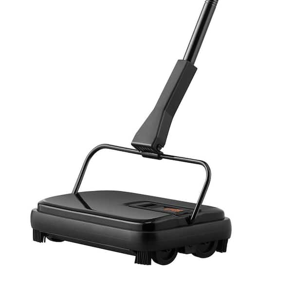 Carpet Sweeper Cordless-7.87 in Manual Floor Sweeper 300 ml Dustbin, Comb Tool-Cleans Pet Hair on Rugs and Laminate