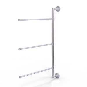 Waverly Place Collection 3 Swing Arm Vertical 28 in. Towel Bar in Satin Chrome