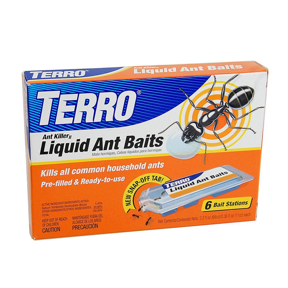 Terro T324B 4-Pack Liquid Ant Baits, Orange : Patio  