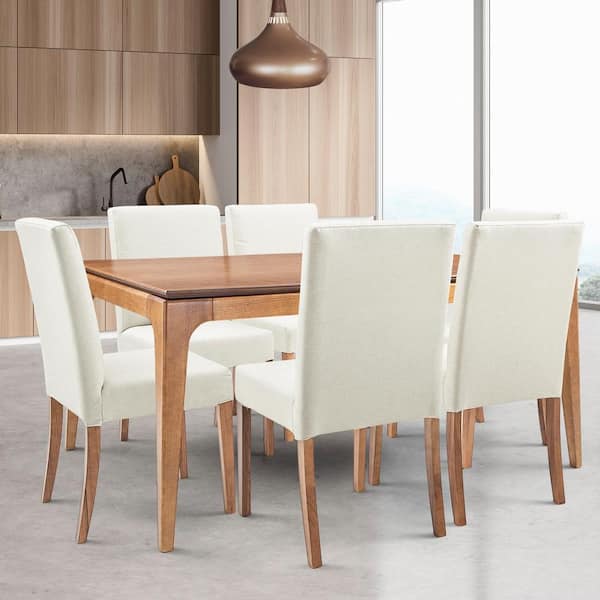 Holls Dining Chair In Beige by Olliix