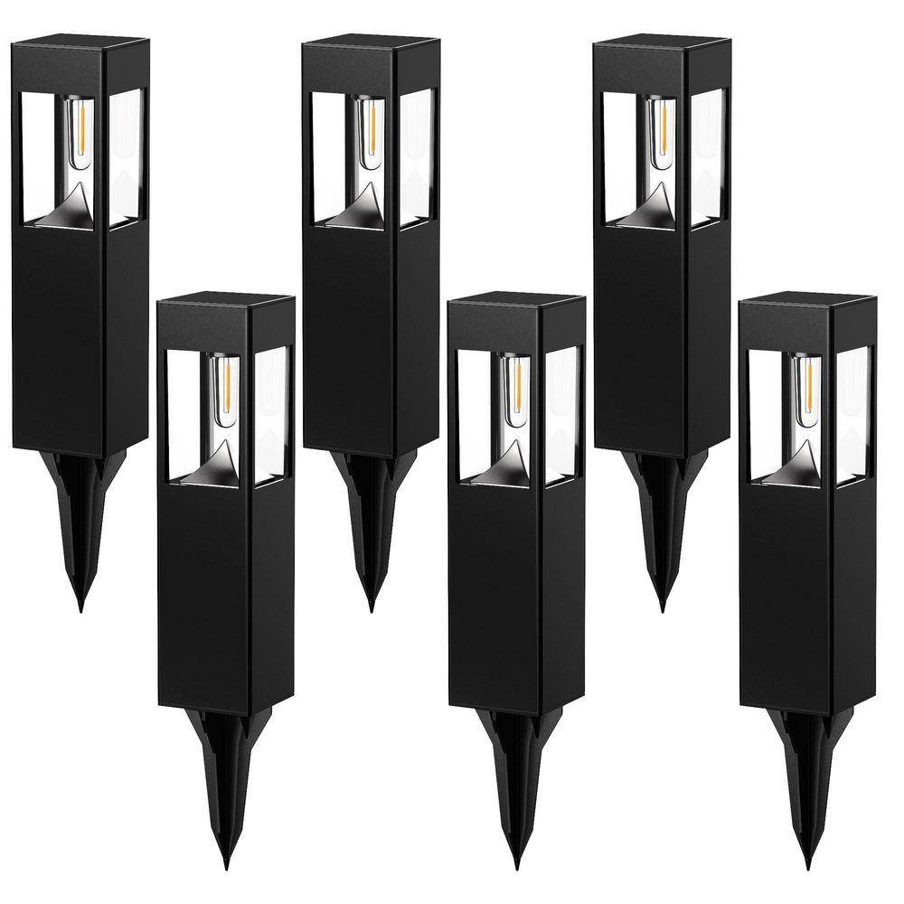 Led Path Maker Westinghouse Low Voltage Black Solar Integrated LED Weather Resistant ...