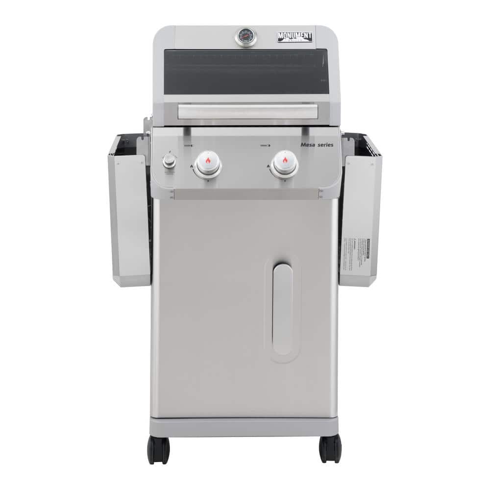 Mesa 2-Burner Stainless Steel Propane Gas Grill with LED Controls