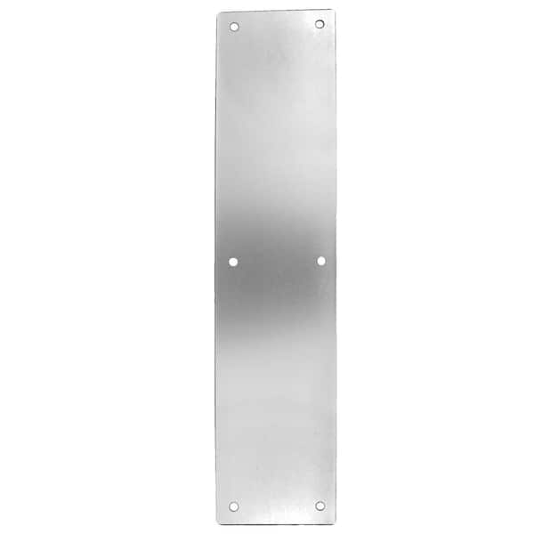 4 in. x 16 in. Stainless Steel Push Plate