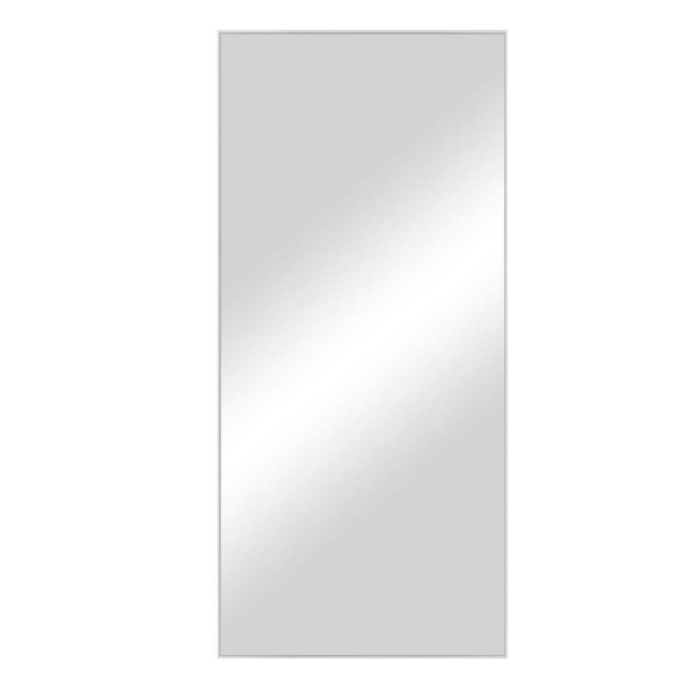 NEUTYPE 71 in. x 32 in. Modern Oversized Rectangle Metal White Framed ...