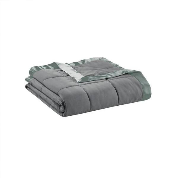 Jeedeson Charcoal Twin 100% Polyester Hypoallergenic Classic Blanket