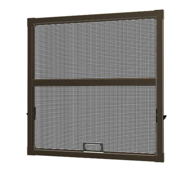 400 Narroline Double Hung 33.875 in. x 50.8438 in. Bronze Aluminum Replacement Window Screen Compatible with Andersen