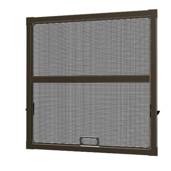 400 Narroline Double Hung 35.875 in. x 50.8438 in. Bronze Aluminum Replacement Window Screen Compatible with Andersen