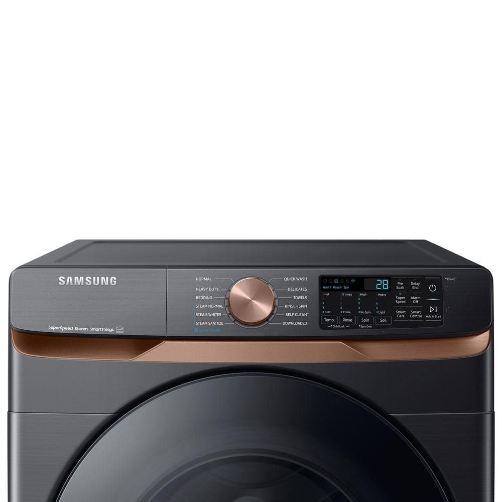 Samsung 5.0 cu. ft. Brushed Black Smart Front Load Washer