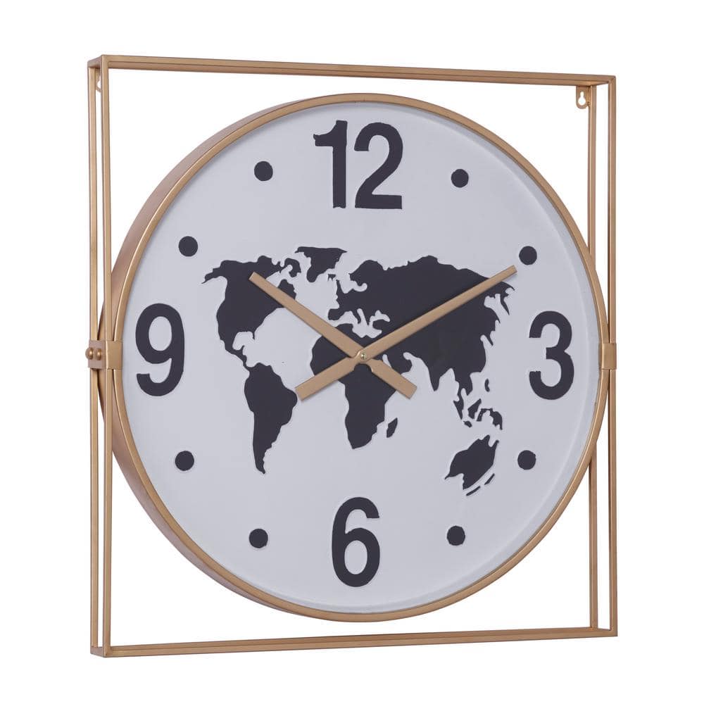 Gold Metal Vintage Wall Clock price history on PriceWatchPro