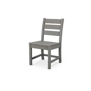 Grant Park Grey Side Stationary Plastic Outdoor Dining Chair