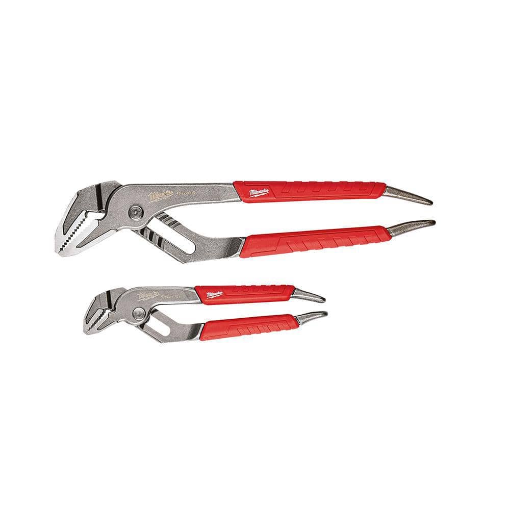 Milwaukee in. and 10 in. Straight-Jaw Pliers Set (2-Piece) 48-22-6330  The Home Depot