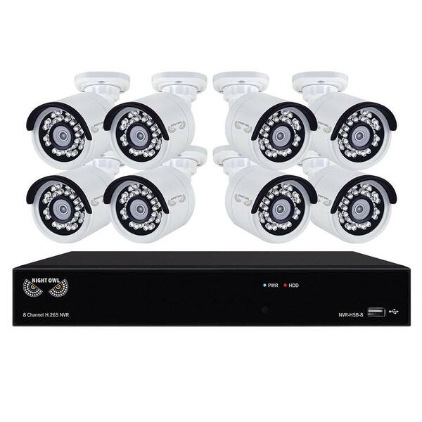 Night Owl H.265 8-Channel 2TB Surveillance NVR with 8 x 2K (4.0MP) Cameras