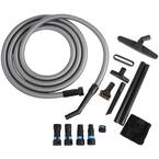 16 ft. Vacuum Hose with Expanded Multi-Brand Power Tool Dust Collection Adapter Set and Attachment Kit for Wet/Dry Vacs