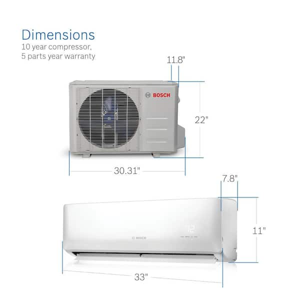 Gen 2 Climate 5000 ENERGY STAR 9,000 BTU 0.75-Ton Ductless Mini Split Conditioner with Heat Pump 230-Volt/60 Hz 8733954420 - The Home Depot