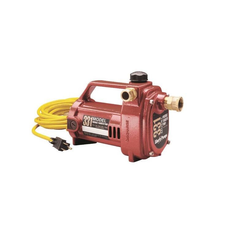 Liberty 331 1/2HP 115V Portable Transfer Pump with Garden Hose Connect