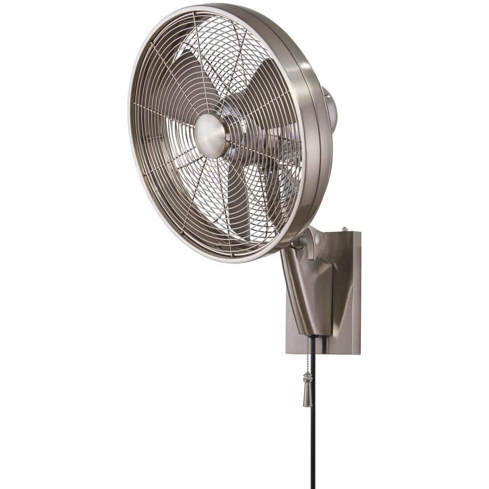 Minka Aire Anywhere 15 In Indoor Outdoor Brushed Nickel Wall Mount Fan F307 Bn The Home Depot