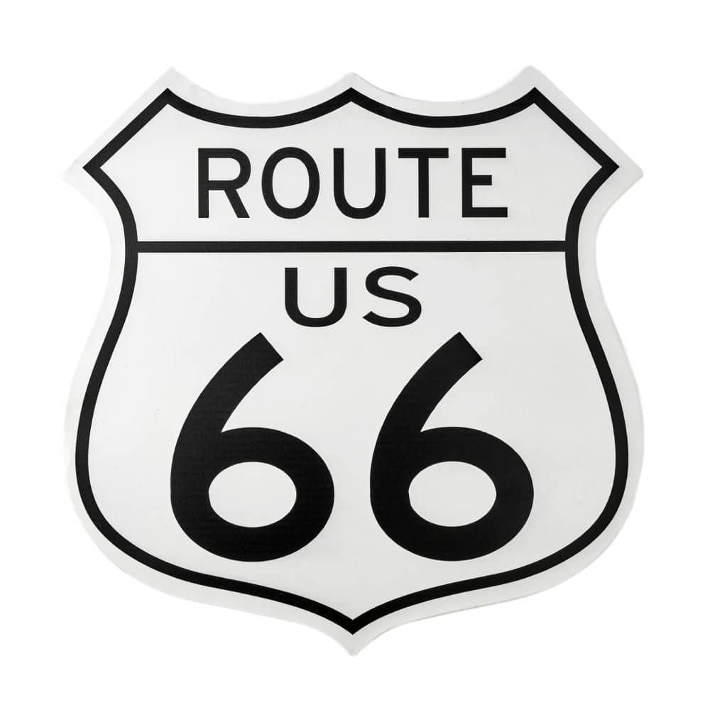 American Art Decor Route 66 Metal Sign 30"x30" Multi -Vintage Wall Art ...
