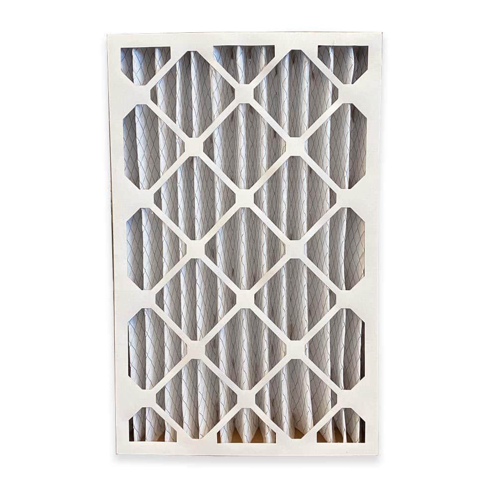 16x25x4 White Pleated Furnace Air Filter