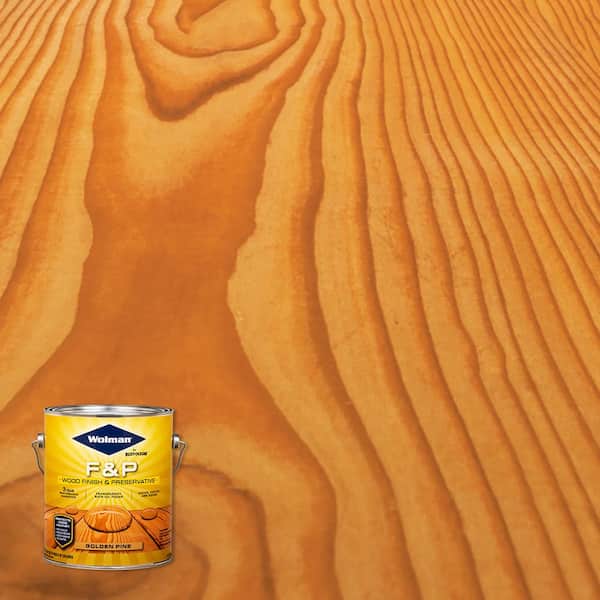 Wolman 1 gal. F&P Golden Pine Exterior Wood Stain Finish and Preservative (4-Pack)
