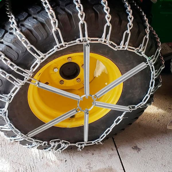 1 Pair Tire Chain Tensioners Snow Chain Tighteners for Garden Tractor and Snow Blower