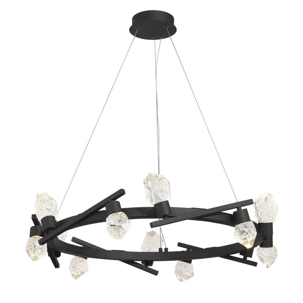 Kovacs Kosmyc 10Light Sand Black Integrated LED Statement
