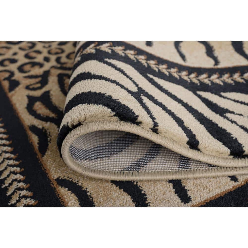 Festival Animal Beige 8 ft. x 11 ft. Indoor Area Rug