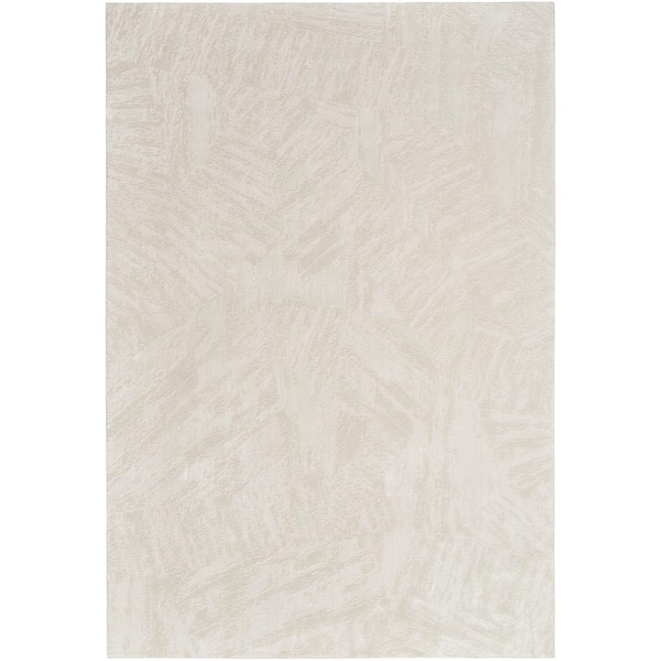 Nourison Desire Ivory 5 ft. x 7 ft. Abstract Contemporary Area Rug