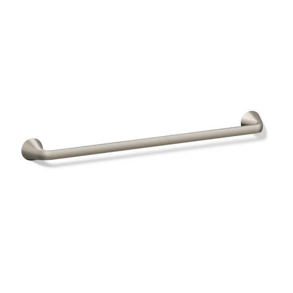 Cursiva 24 in. Towel Bar in Vibrant Brushed Nickel