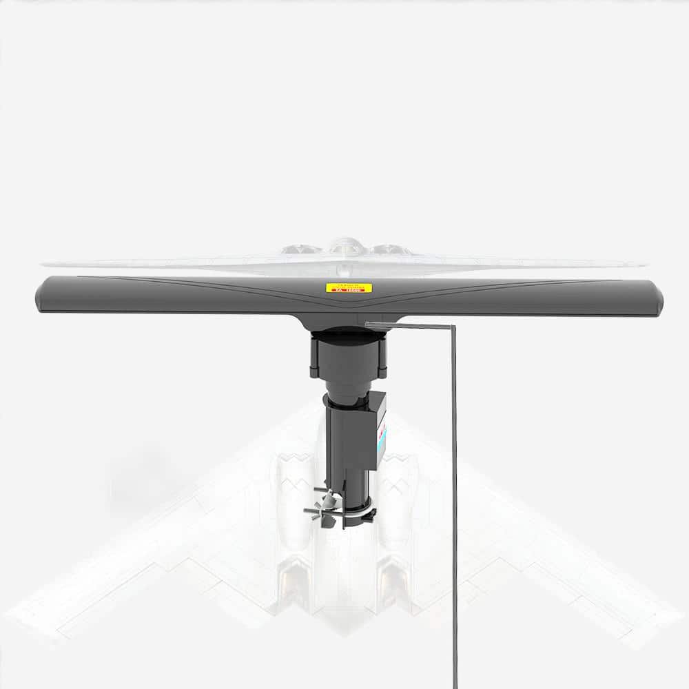 40 Hz to 860 MHz 20 Plus/Minus 3dB 350° Rotation UV Dual-Band Outdoor Antenna UHF/VHF/FM Black