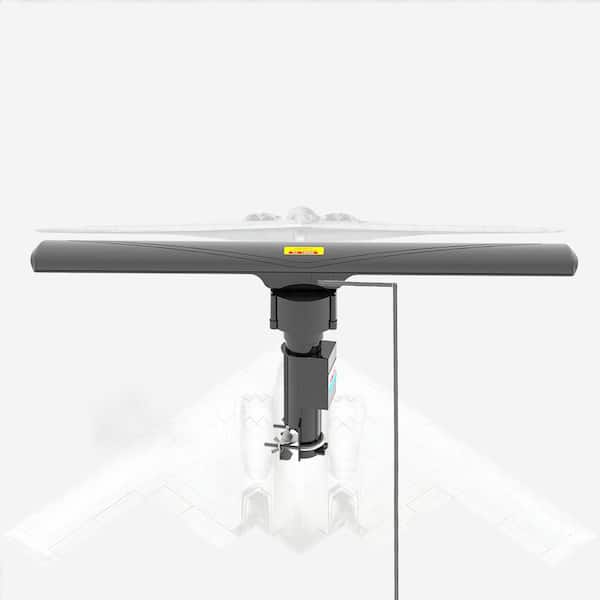 Karl home 40 Hz to 860 MHz 20 Plus/Minus 3dB 350° Rotation UV Dual-Band Outdoor Antenna UHF/VHF/FM Black