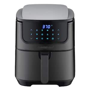 Max Steel XL 7 qt. Black Stainless Steel Air Fryer and Dehydrator