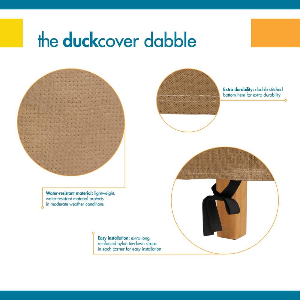 Essential Water-Resistant 9 Foot Brown Patio Umbrella Cover
