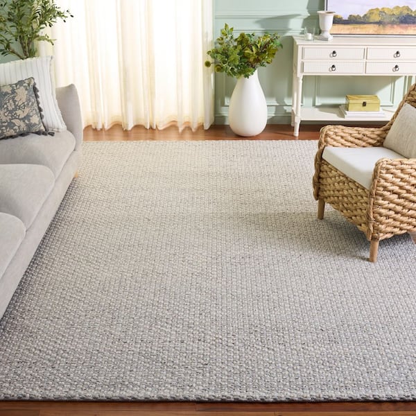 Vermont 8 ft. x 10 ft. Silver/Ivory Woven Area Rug