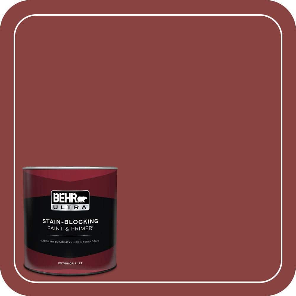 1 qt. #QE-07 Country Lane Red Flat Exterior Paint & Primer price history on PriceWatchPro
