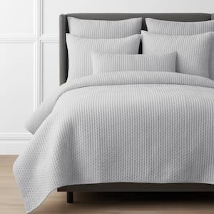 Legends Luxury Paloma Silver King Cotton Quilt