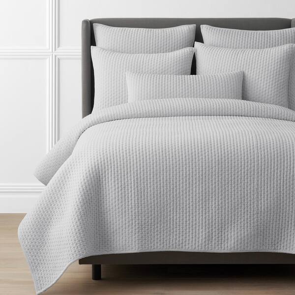 The Company Store Legends Luxury Paloma Silver King Cotton Quilt 50494QKSILVER The Home Depot