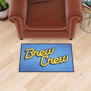 Milwaukee Brewers Blue Starter Mat Accent Rug - 19in. x 30in.