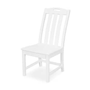 Yacht Club Classic White Plastic Outdoor Dining Chair