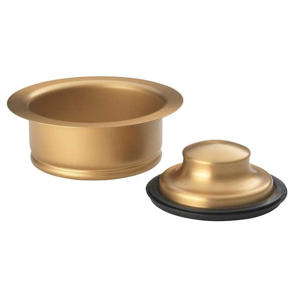 Glacier Bay Garbage Disposal Rim and Stopper - Stainless Steel with Matte Gold Finish