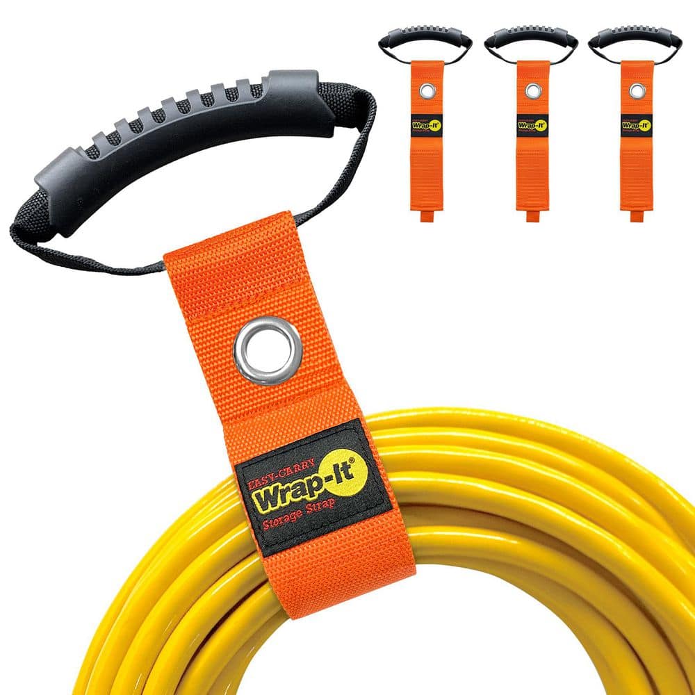 17 in. Blaze Orange Easy-Carry Hook and Loop Carrying Storage Straps with Handle (3-Pack) price history on PriceWatchPro