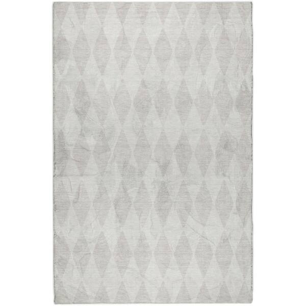Dream Shag Premium Machine Washable Abstract ADS578 Ivory 10 ft. x 14 ft. Area Rug