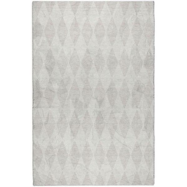 Dream Shag Premium Machine Washable Abstract ADS578 Ivory 9 ft. x 12 ft. Area Rug