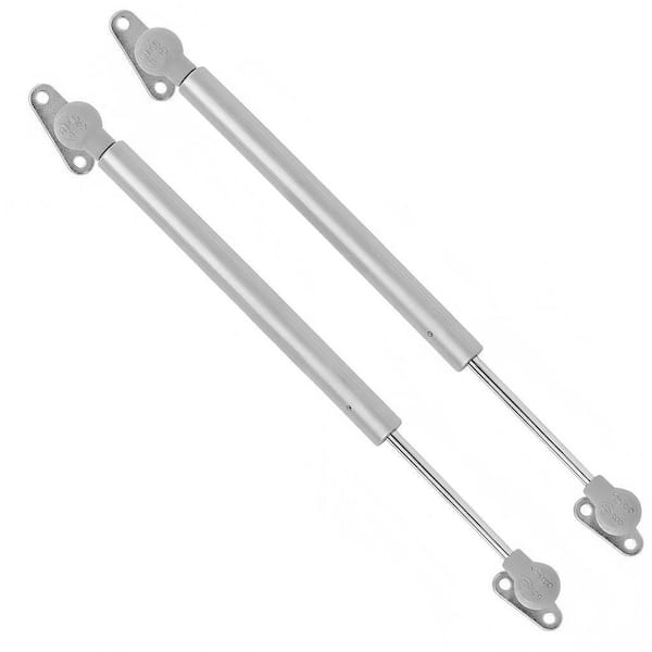 2-Pack Soft Close Toy Box Hinges for Heavy Curved, Round, Arched and Flat Lids, 150N Gas Strut Spring Safety Hinges