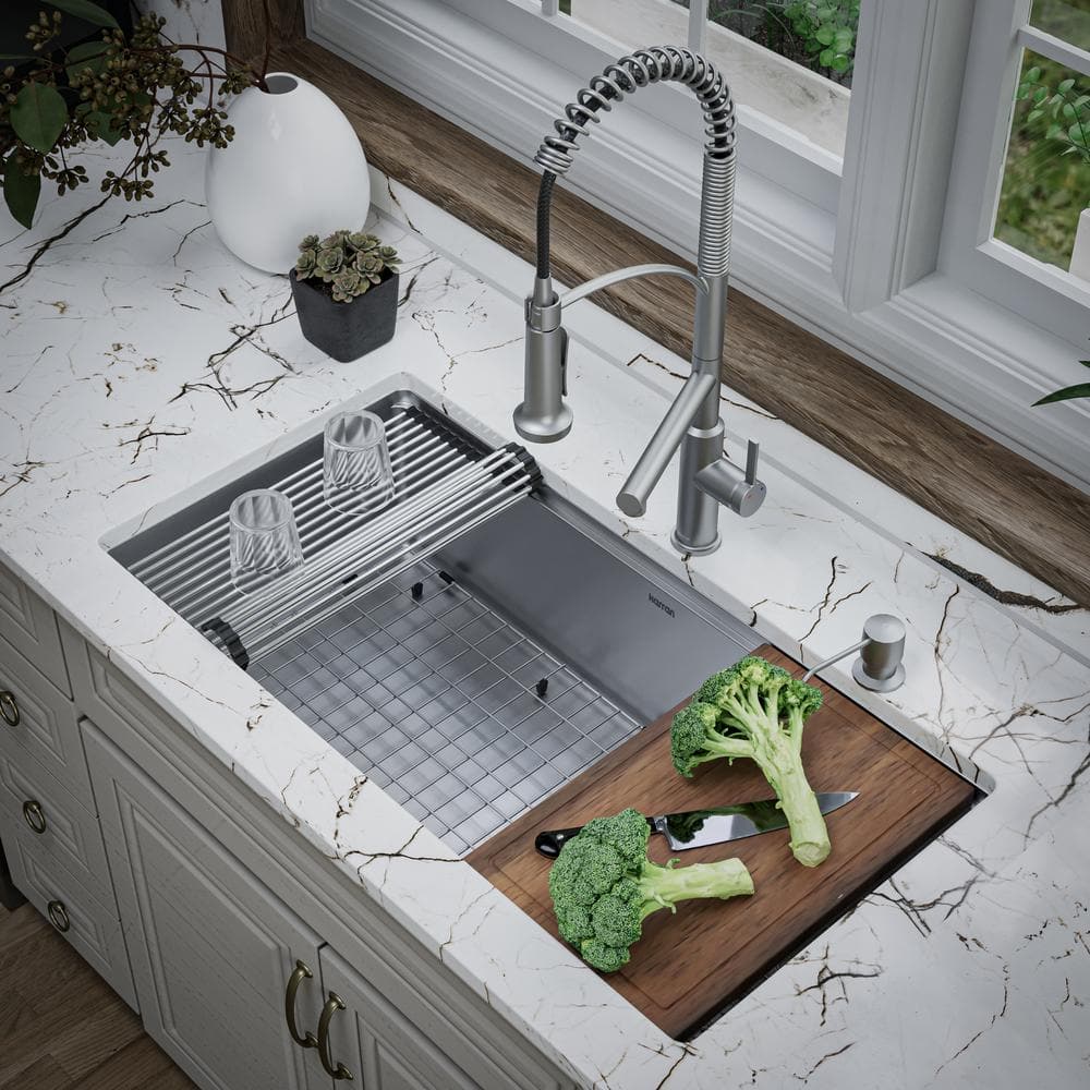 Elite 36" Stainless Steel Undermount Workstation Kitchen Sink