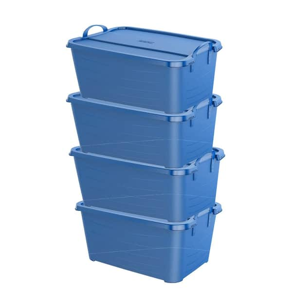 Life Story Purple Stackable Closet and Storage Box 55 Qt. Containers  (6-Pack) 6 x CS-50TP - The Home Depot