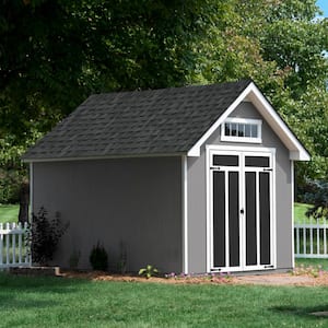 Do-It Yourself Tribeca 10 ft. W x 12 ft. D Outdoor Wood Shed with Floor (120 sq. ft.)