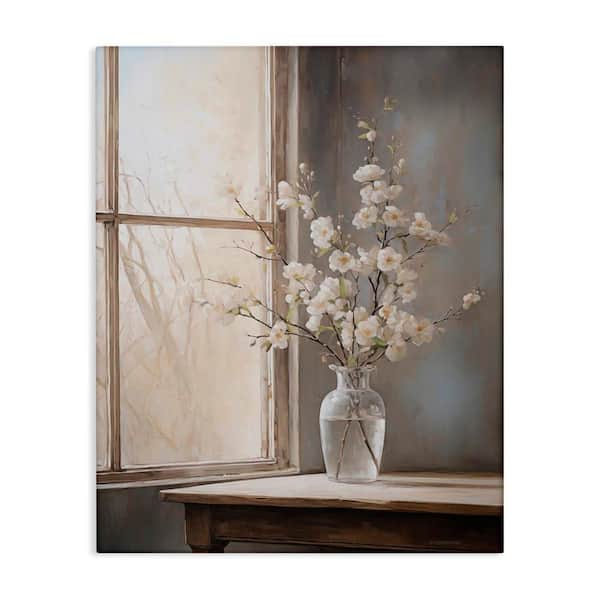 Stupell Industries Spring Arrangement Windowsill by Arlington Prints Unframed Nature Graphic Art Print 20 in. x 16 in.