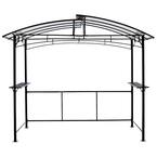 EAGLE PEAK 8 ft. x 5 ft. BBQ Grill Gazebo Outdoor Backyard Steel Frame ...