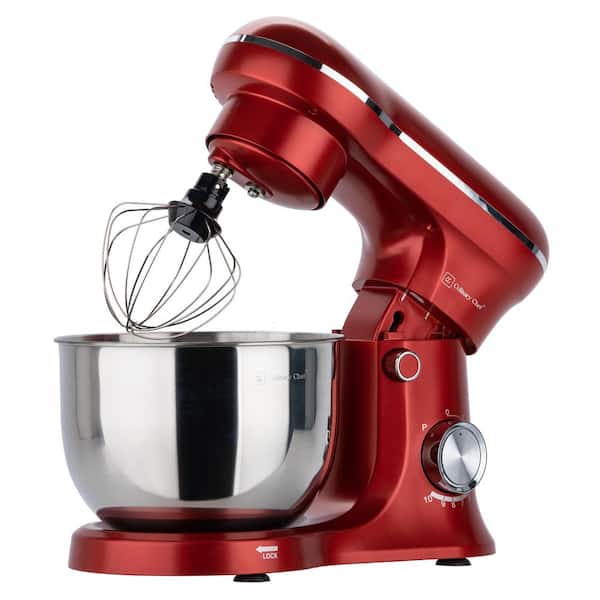 Retro 4.5-Liter 8-Speed Stand Mixer in Red ESTM020-RED - The Home