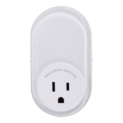 Automatic LED Night Light with Integrated Outlet